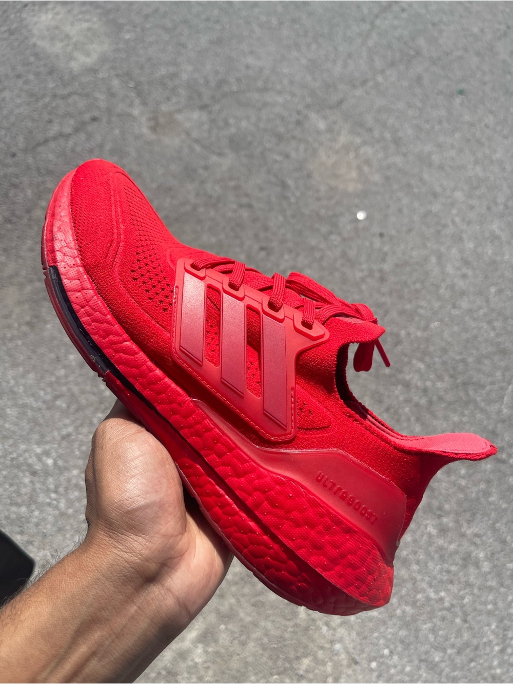 adidas Red Ultraboost Performance Running Shoe